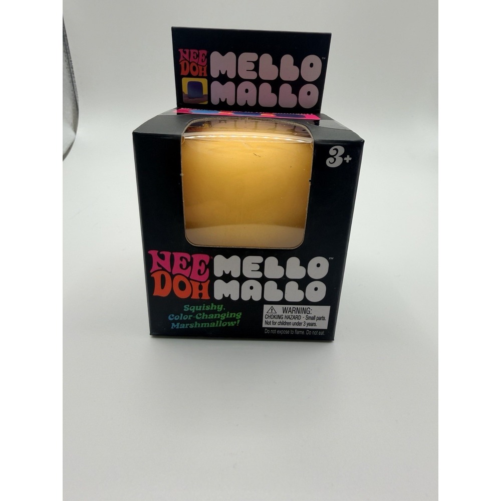 Nee Doh Mello Mallo Squishy Color-Changing Marshmallow Yellow Sensory Toy
